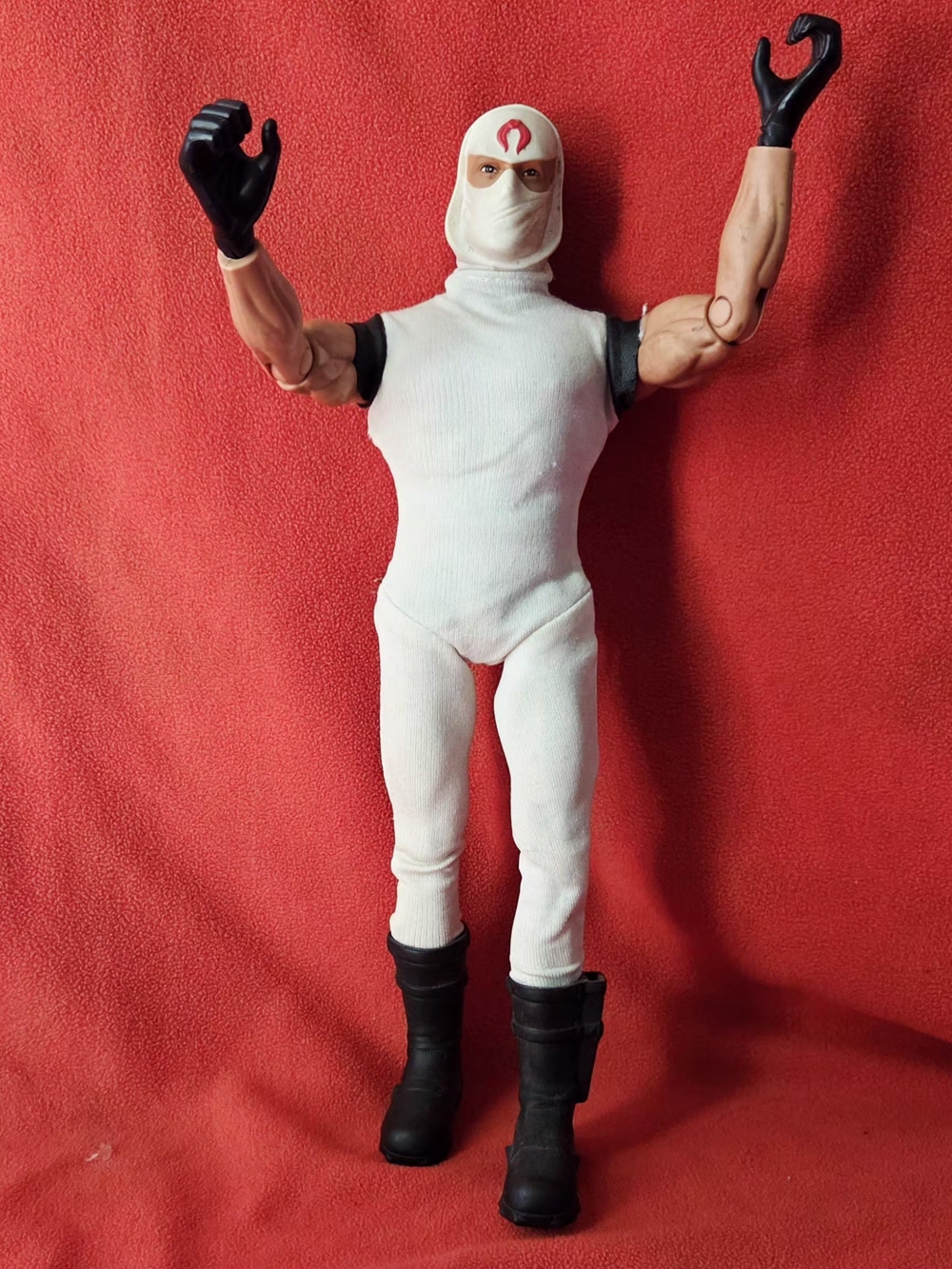 Vintage 1996 Gi Joe Action Figure Storm Shadow 11 inch White Hasbro VG